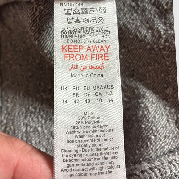 PrettyLittleThing Gray Corset Crop Top NWT Back Zipper Going Out US 10 UK 14 - Picture 4 of 5